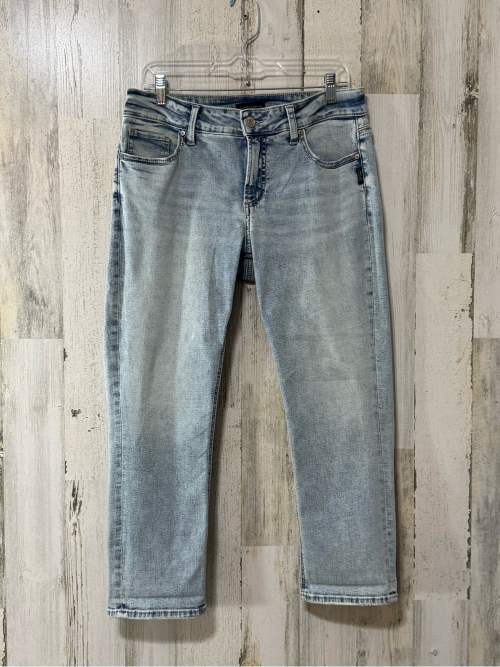 Silver Jeans Women's Light Blue Cropped Ankle Jeans